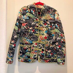 Anne Carson Silk Asian Jacket, Size XL